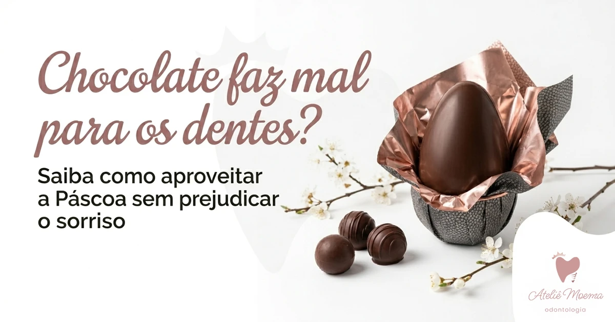 Chocolate faz mal para os dentes? Entenda como cuidar do sorriso
