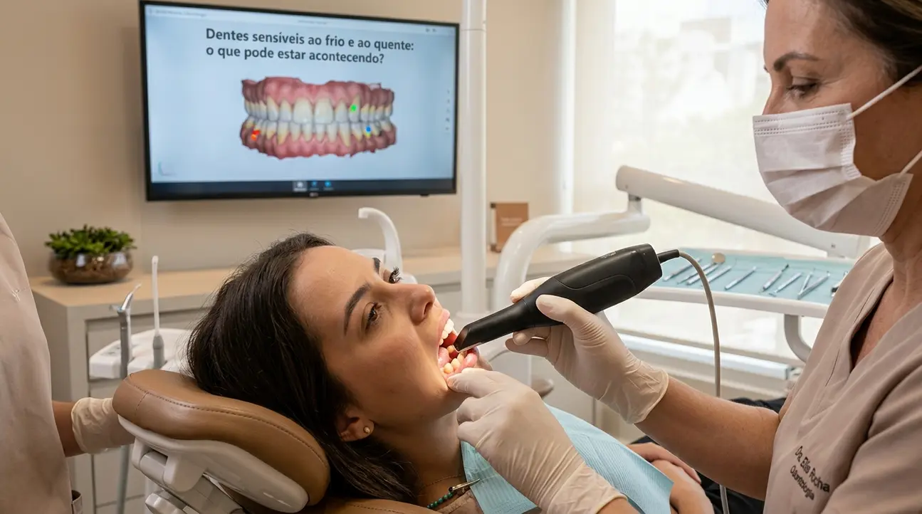 Dentes sensíveis ao frio e ao quente - avaliação odontológica no Ateliê Moema